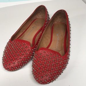 Jeffrey Campbell Martini Flats . Red . 7.5